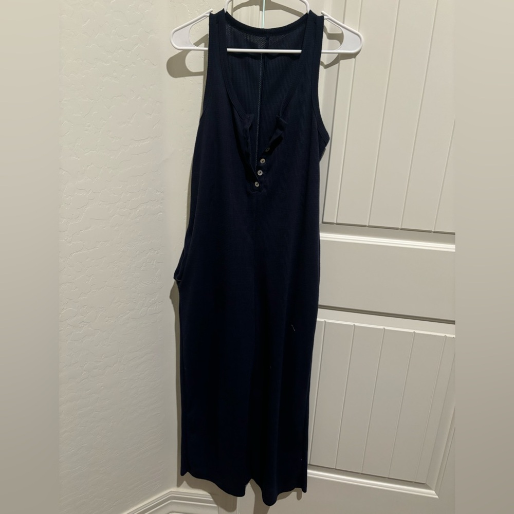 Waffle stitch jumpsuit